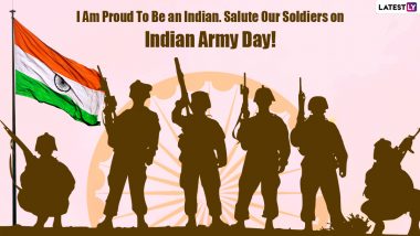 Happy Indian Army Day 2022 Images & Sena Diwas HD Wallpapers for Free Download Online: Powerful Quotes, Wishes, Facebook Status and Greetings To Send on January 15