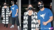 Lovebirds Asim Riaz and Himanshi Khurana Flash PDA at the Airport, Look Chic While Posing for the Paparazzi (View Pics)