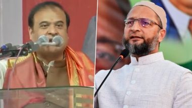 Assam CM Himanta Biswa Sarma Says 'Day Not Far When Owaisi's Name and Mark Will be Wiped Out' in Telangana's Warangal Rally, Watch Video