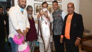 India News | Assam CM Receives 10 Kg Fish as Gift from Fish Traders' Body Ahead of Magh Bihu