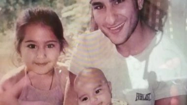 Entertainment News | Little Sara Ali Khan, Baby Ibrahim with Saif Look Adorable in Throwback Picture