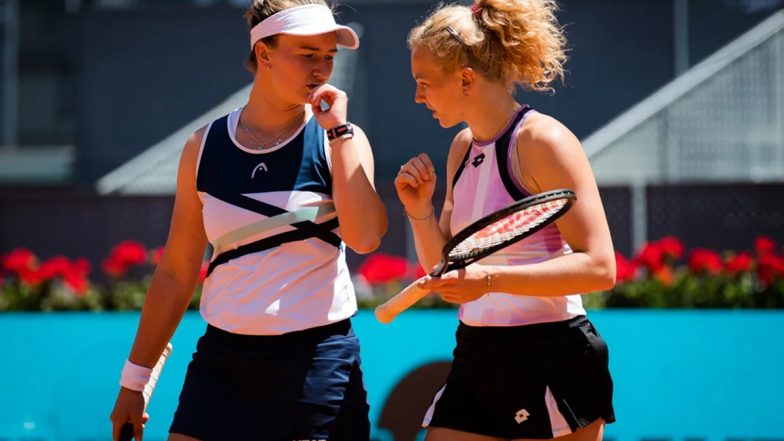 Barbora Krejcikova-Katerina Siniakova vs Anna Danilina-Beatriz Haddad Maia, Australian Open 2022 Free Live Streaming Online: How To Watch Live TV Telecast of Aus Open Women's Doubles Final Tennis Match?