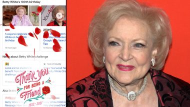 Betty White 100th Birthday: Google Pays Tribute to the Late Star on Her Birth Anniversary With Search Easter Egg