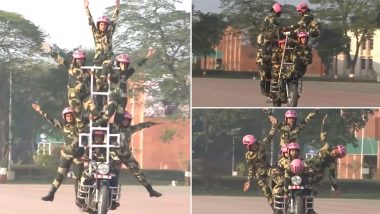 Republic Day Parade 2022: Border Security Force's Women Contingent 'Seema Bhawani' Set To Showcase Its Stunts At Rajpath (Watch Video)