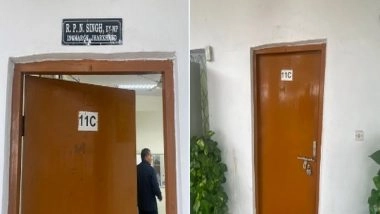India News | Nameplate of RPN Singh Removed from Congress Headquarters After Joining BJP