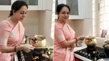 Hema Malini Gives a Sneak Peek into Her Pongal Celebrations at Home (View Pics)