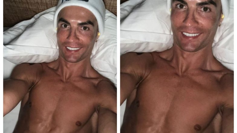 Cristiano Ronaldo Goes Shirtless Again Giving Fans A Glimpse Of His Well-Toned Body (See Pic)