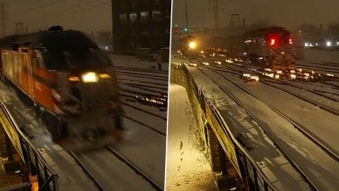 Chicago Crews Routinely Set Train Tracks On Fire To Combat Freezing Temperatures (Watch Video)