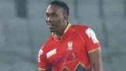 DJ Bravo Celebrates Wicket Performing Allu Arjun's Srivalli Hook Step During Comilla Victorians vs Fortune Barishal, BPL 2021-22 Match (Watch Video)