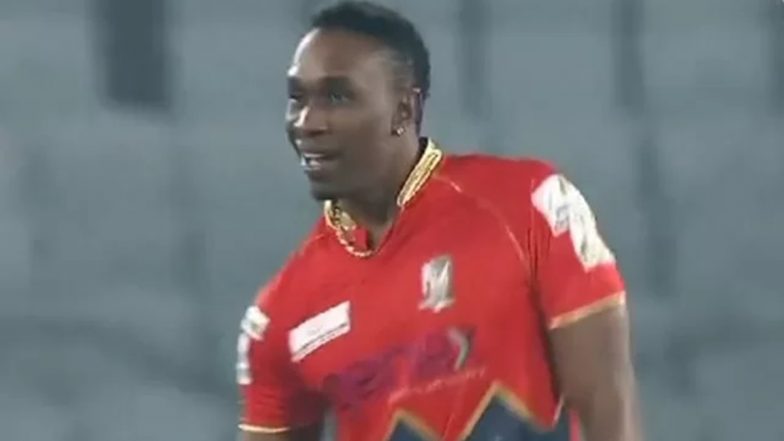 DJ Bravo Celebrates Wicket Performing Allu Arjun's Srivalli Hook Step During Comilla Victorians vs Fortune Barishal, BPL 2021-22 Match (Watch Video)