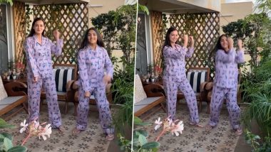 Dia Mirza and Stepdaughter Samaira Groove to Viral Song Bananza in Matching Pyjamas (Watch Video)