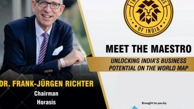 Business News | India Has the Potential to Overtake Japan, US, and China, Dr. Frank Richter Tells Members of Thought Leaders of India