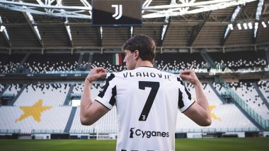 Juventus Sign Dusan Vlahovic For Four Years, Bianconeri Beat Arsenal & Tottenham Hotspurs to Sign Serbian Striker (See Pics)
