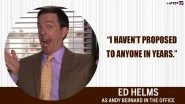 Ed Helms Birthday Special: 10 Quotes by the Actor as Andy Bernard From The Office That Prove He&rsquo;s the Weirdest Among All