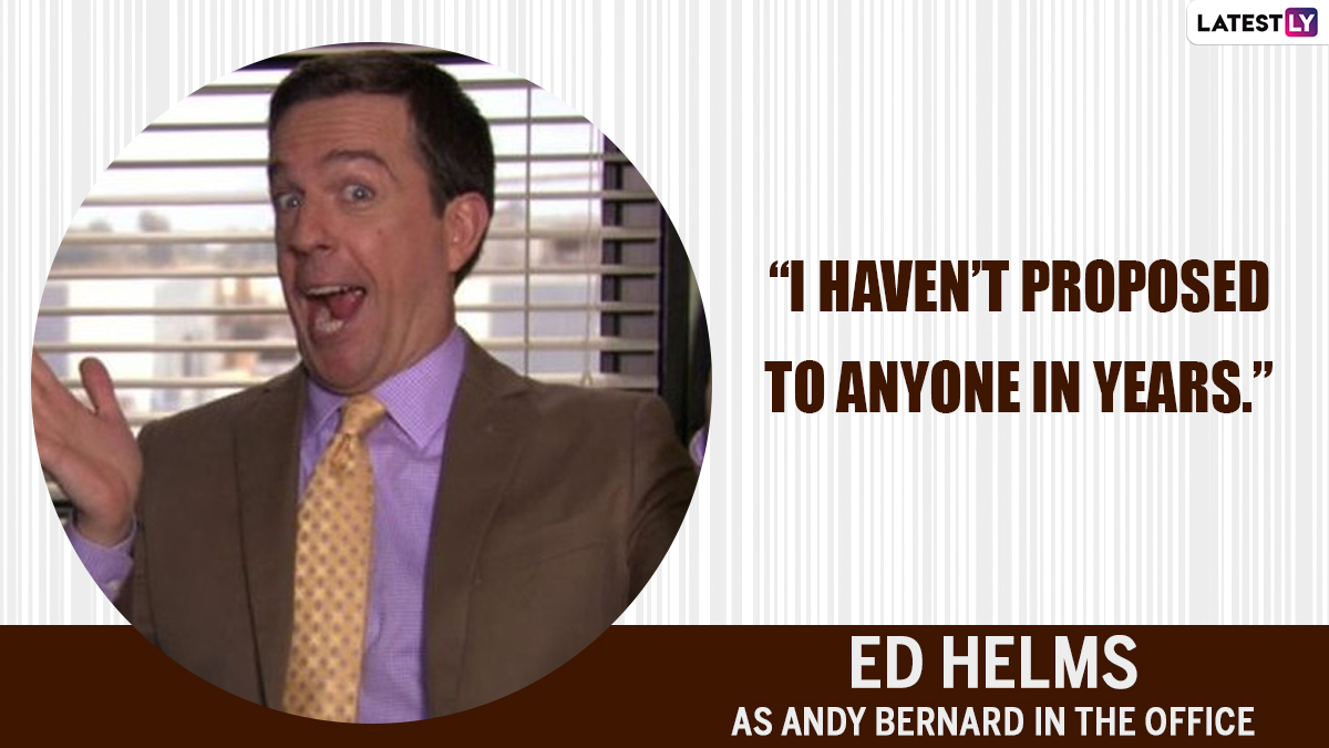 Ed Helms Birthday Special: 10 Quotes by the Actor as Andy Bernard From The  Office That Prove He's the Weirdest Among All | ? LatestLY