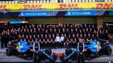 Sports News | Formula 1: Alpine Reveal Launch Date for 2022 Car