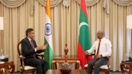 World News | UNGA President Meets Indian Envoy to Maldives, Exchanges Views on Enhancing Maldives-India Ties