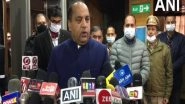India News | Information on Inputs, Instructions to Stay Alert Shared with Authorities at All Places Witnessing Gatherings for New Year: Himachal CM