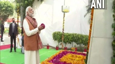 India News | PM Modi Pays Tributes at Shahid Smarak in UP's Meerut
