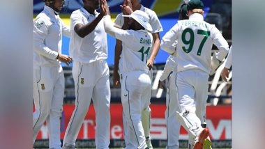 Sports News | Dean Elgar Credits 'impressive' Bowling Performance for SA Win over India