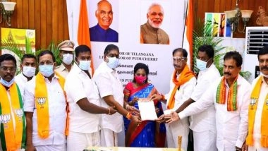 India News | Puducherry: BJP Delegation Meets Lt Governor, Submits Memorandum over PM's Security Breach in Punjab