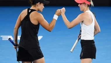 Sports News | Double Delight for Barty in Adelaide, Monfils Defeats Khachanov to Lift Title