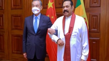 World News | Chinese Foreign Minister Held Talks with Sri Lankan Prime Minister