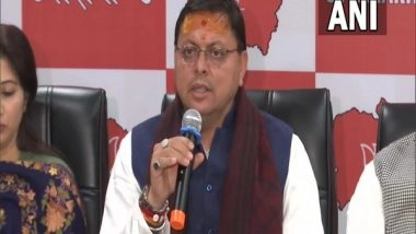 India News | BJP's 'kaam' to Take on 'karnama' of Congress in Uttarakhand Assembly Polls, Says CM Dhami