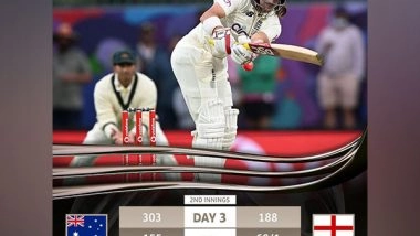 Sports News | Ashes: Burns Departs, England Need 203 Runs to Win Fifth Test (Tea, Day 3)