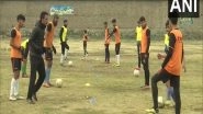 India News | J-K: Children Continue Football Training Despite Harsh Winter Conditions in Pulwama