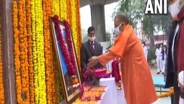 India News | UP CM Pays Floral Tribute to Netaji Subhas Chandra Bose on His 125th Birth Anniversary