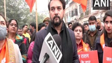 India News | During SP's Tenure, Electric Wires Were Used for Drying Clothes: Anurag Thakur Takes Jibe at Akhilesh Yadav over His Free Electricity Promise