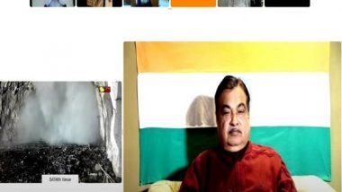 India News | Nitin Gadkari Launches Breakthrough of RHS Portal of New 6-lane Tunnel in Maharashtra's Khambatki Ghat