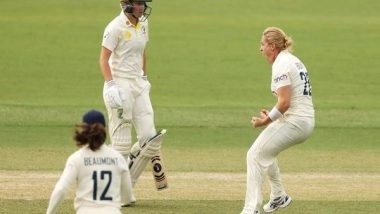 Sports News | Women's Ashes Test: Knight's Unbeaten 168 and Brunt's Spell Help England Stage Fightback (Stumps, Day 3)