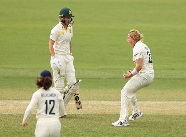 Sports News | Women's Ashes Test: Knight's Unbeaten 168 and Brunt's Spell Help England Stage Fightback (Stumps, Day 3)