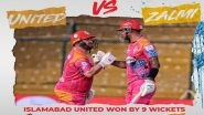Sports News | PSL 2022: Stirling, Hales Propel Islamabad United to Thumping Win