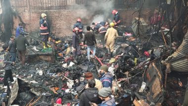 Chandni Chowk Fire: At Least 80 Shops Gutted As Major Blaze Erupts at Delhi’s Lajpat Rai Market