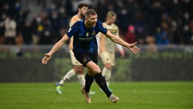 Inter Milan vs Venezia Result and Goal Highlights: Edin Dzeko’s 90th Minute Strike Helps Defending Champions Clinch Comeback Victory