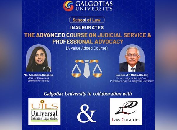 Business News | Galgotias University Launches India's First Judicial Training Programme Under the Mentorship of Justice Midha, Former Judge, Delhi High Court