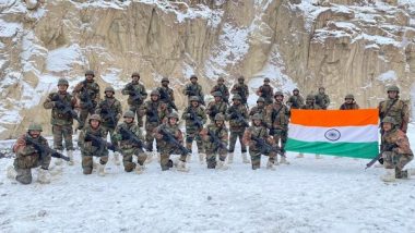 Indian Army Unfurls National Flag in Galwan Valley on Occasion of New Year 2022