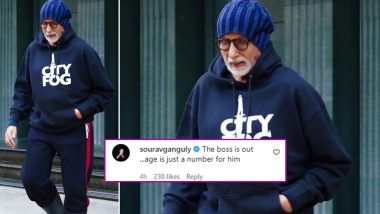 Amitabh Bachchan Shares Cool Pic on Instagram, Sourav Ganguly Comments ‘The Boss Is Out, Age Is Just a Number for Him’