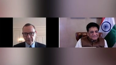 World News | Union Minister Piyush Goyal Holds 'fruitful' Meeting with French G20 Sherpa Emmanuel Bonne
