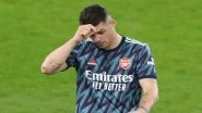 Granit Xhaka Gets a Red Card&nbsp;During Liverpool vs Arsenal, Carabao Cup 2021-22, Midfielder Accused for a Challenge on&nbsp;Diogo Jota's Waist (Watch Video)