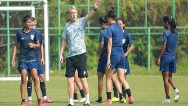 Sports News | Women's Asian Cup India: Coach Dennerby Wants India to Play 'together as a Unit'