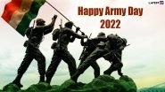 Army Day 2022 Images & Sena Diwas HD Wallpapers for Free Download Online: Wish Happy Indian Army Day With WhatsApp Stickers, Messages, Quotes and Greetings
