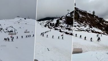 Republic Day 2022: ITBP 'Himveers' Celebrate 73rd Gantantra Diwas At 11,000 Feet In Minus 20 Degree Celsius At Uttarakhand's Auli (Watch Video)