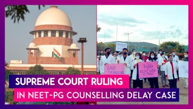 NEET-PG Counselling: Supreme Court Allows Admissions With 27% OBC Quota, 10% Quota for EWS