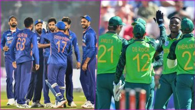 India vs South Africa Head-to-Head Record in T20Is: Ahead of T20I Series, Here Are H2H Stats and Match Results of Last Five IND vs SA Encounters