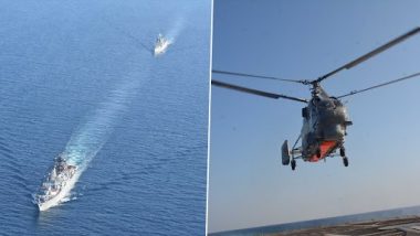 Indian Navy's INS Kochi Carries Out PASSEX With Russia's Admiral Tributes In Arabian Sea, See Pics