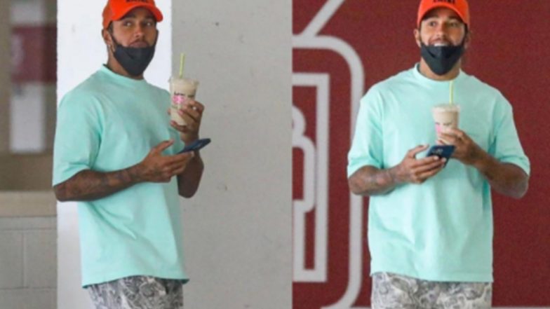 Lewis Hamilton Spotted Grabbing Coffee in California Ahead of 2022 F1 Season, See Pics